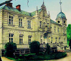 Pałac w 1900 r. (ze zbiorów T. Terleckiego).